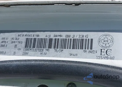 2018 Ram 1500 Sport z USA, uszkodzony, nr VIN 1C6RR7MT3JS276938